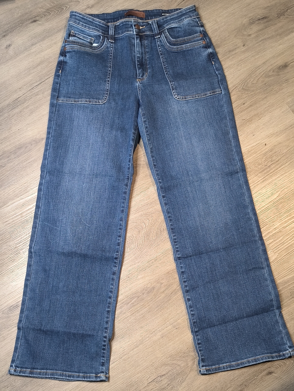 S1230 Judy Blue 90's Straight Fit Straight Leg Jeans Blue Waist 13/31